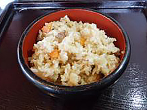 名物 桃太郎ごはんの写真