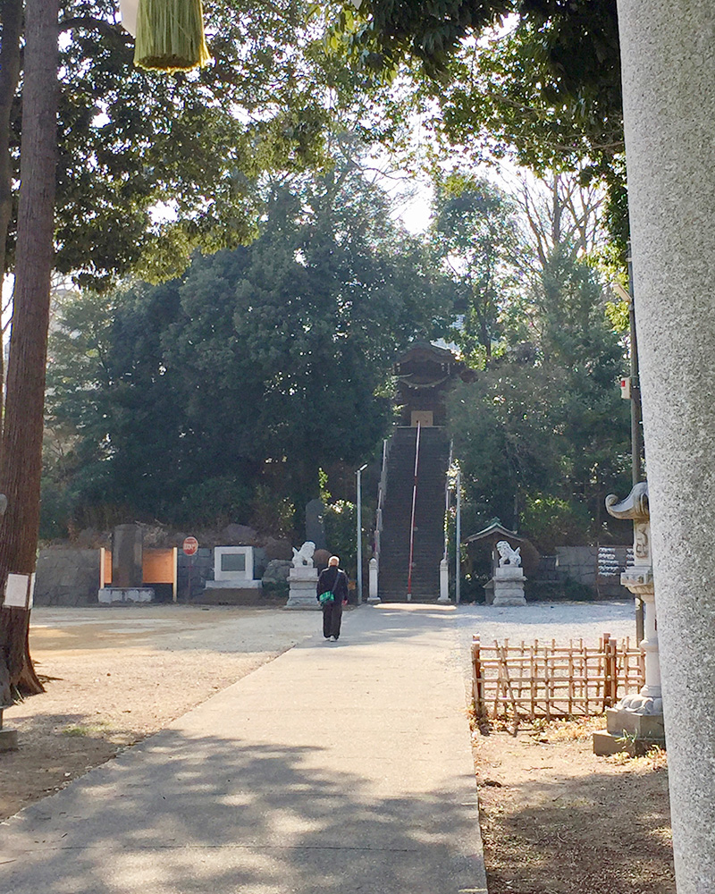 東間の富士塚の写真