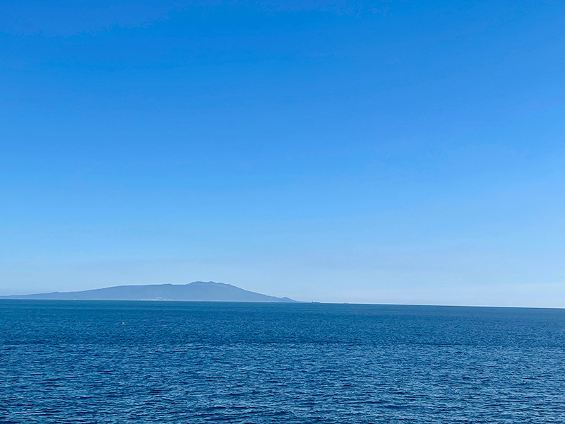 伊豆大島が見える写真