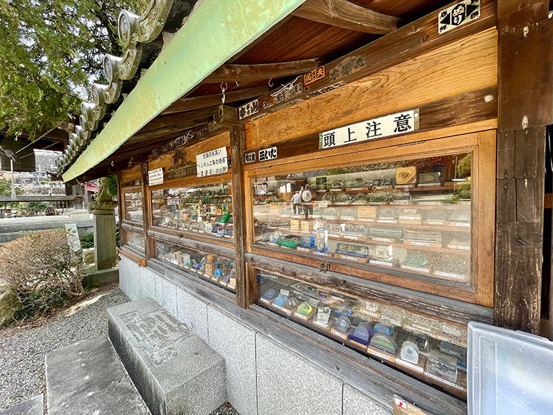 貫通石が展示されていた写真