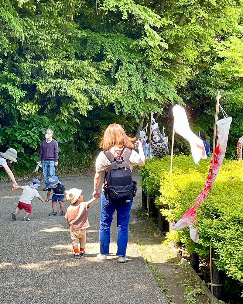 子ども達がはしゃいでいた写真