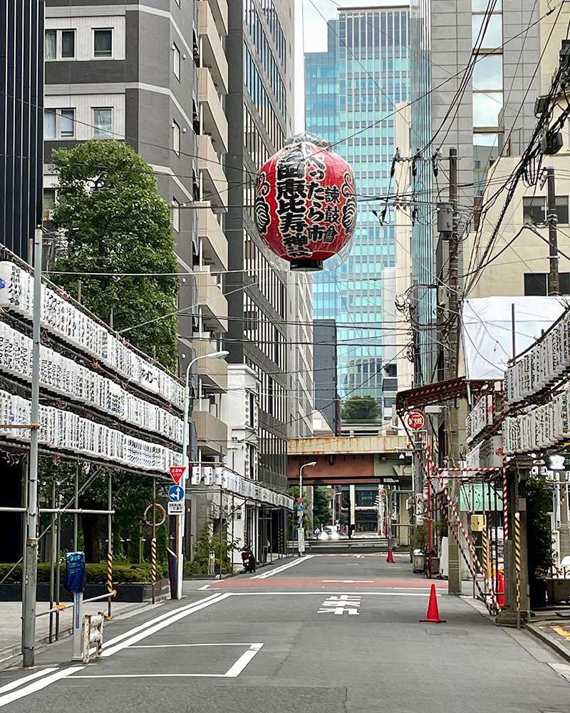 べったら市の準備の写真