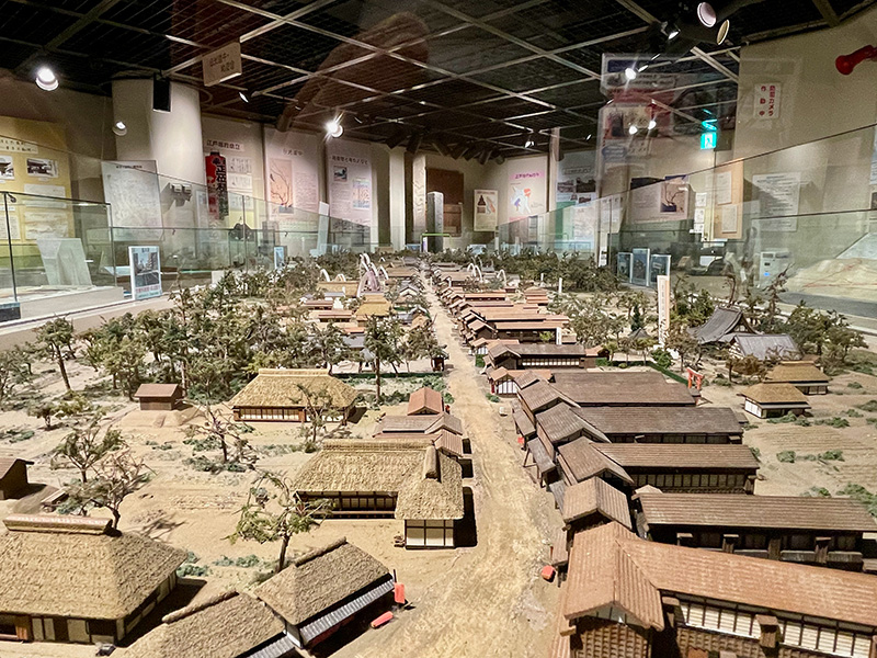 粕壁宿のジオラマの写真