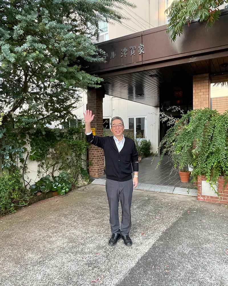 津賀家の4代目ご主人、塚原さんの写真